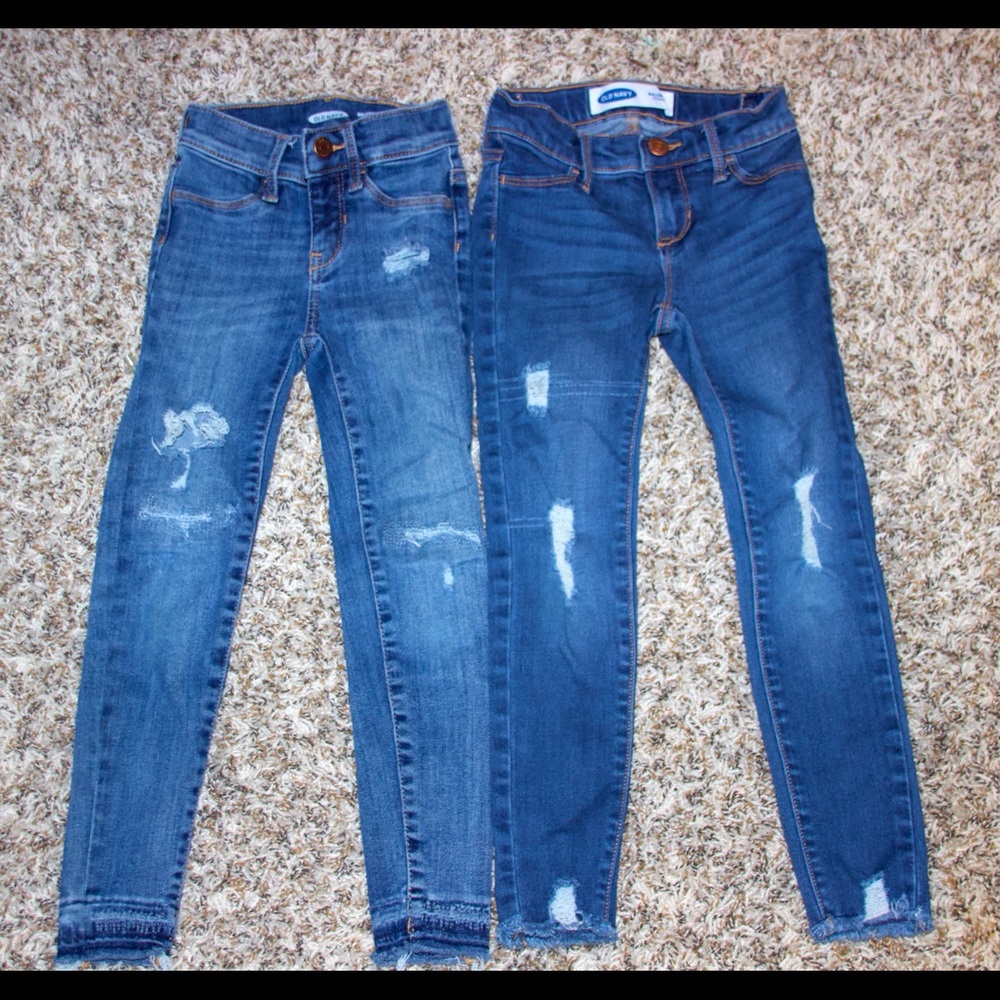 2 pairs of Old Navy Ballerina cut jeans bundle